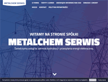 Tablet Screenshot of metalchemserwis.pl